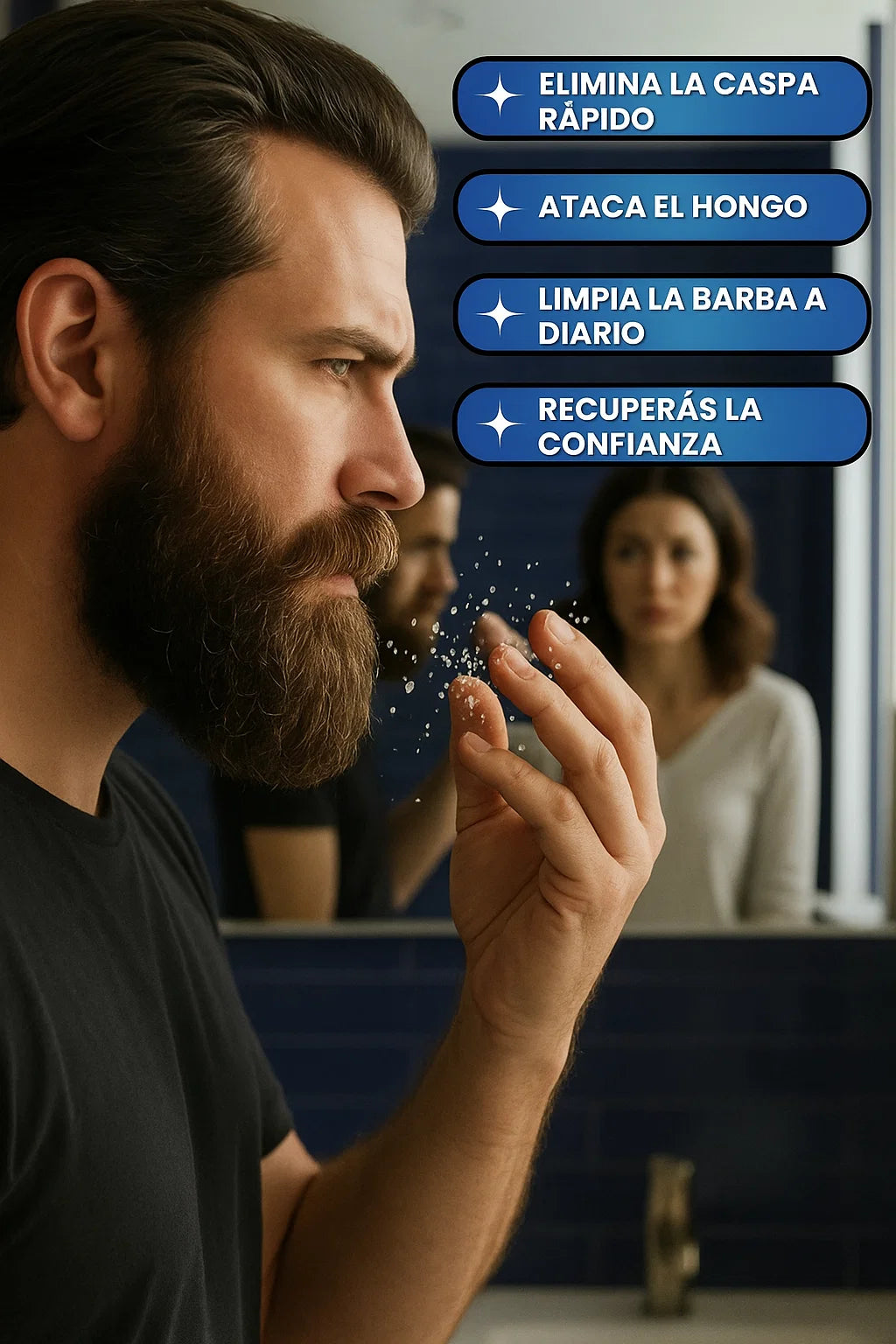 New aura — Barba Limpia, Suave y Sin Escamas.